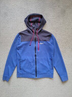 Y2K-style Nike AV15 Full-zip Hoodie Tech Jacket MENS MEDIUM